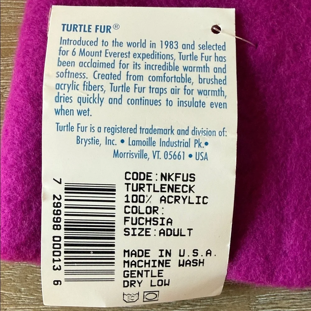 Turtle Fur Fuschia Pink Neck Gator Made in Vermont!